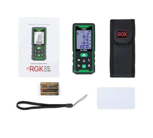 Лазерный дальномер RGK DL100G - зеленый луч Лазерный дальномер RGK DL100G - зеленый луч