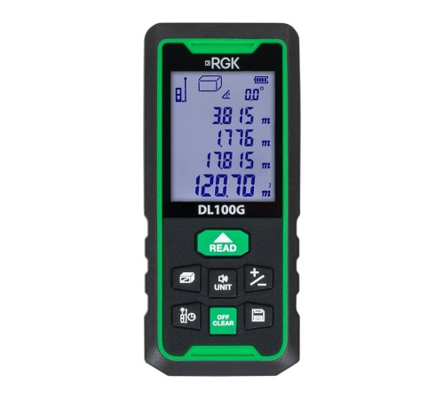 Лазерный дальномер RGK DL100G - зеленый луч Лазерный дальномер RGK DL100G - зеленый луч