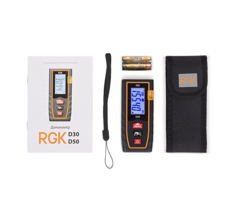 Лазерный дальномер RGK D50 (с поверкой) Лазерный дальномер RGK D50 (с поверкой)