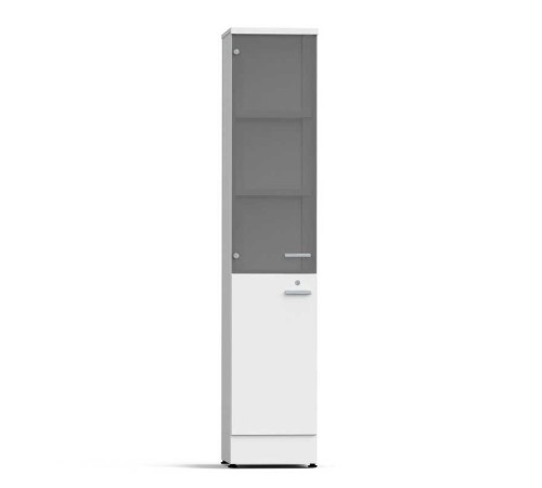 Шкаф для посуды 400х500х2000 мм белый Шкаф для посуды 400х500х2000 мм белый