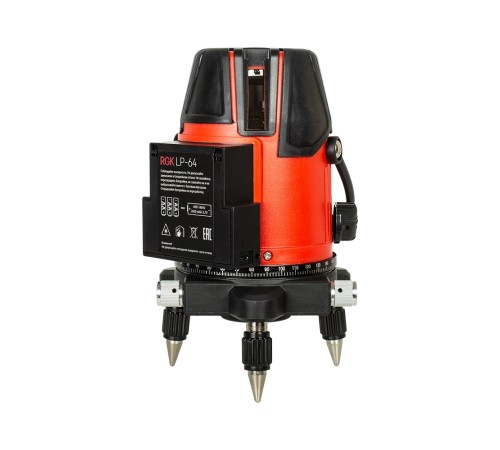 Комплект: лазерный уровень RGK LP-64 + штатив RGK LET-170 Комплект: лазерный уровень RGK LP-64 + штатив RGK LET-170