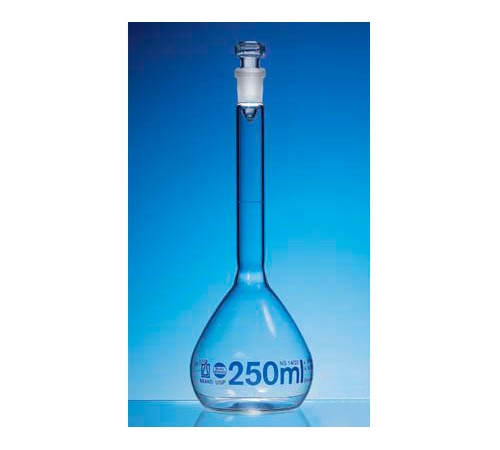 BRAND 36980 Колба мерная Blaubrand, USP, класс A, DE-M, 200 мл, NS 14/23, Boro 3.3, стеклянная пробка, 2 шт/упак BRAND 36980 Колба мерная Blaubrand, USP, класс A, DE-M, 200 мл, NS 14/23, Boro 3.3, стеклянная пробка, 2 шт/упак