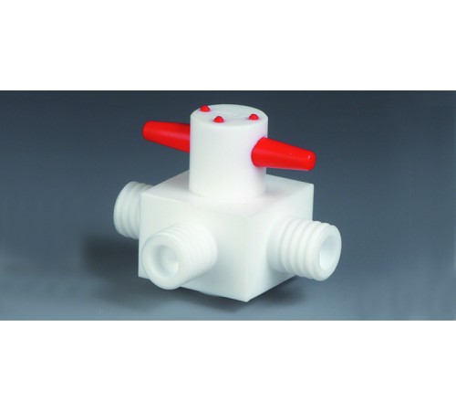 Кран трехходовой Bohlender O 6 мм, форма T, GL25, PTFE (Артикул E 688-25) Кран трехходовой Bohlender O 6 мм, форма T, GL25, PTFE (Артикул E 688-25)