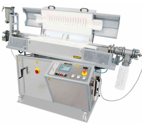 Печь трубчатая вращающаяся для непрерывной обработки Nabertherm RSRC 120-500/13/P470 с трубой из кварцевого стекла 110х100х1540 мм, 1300*С Печь трубчатая вращающаяся для непрерывной обработки Nabertherm RSRC 120-500/13/P470 с трубой из кварцевого стекла 110х100х1540 мм, 1300*С