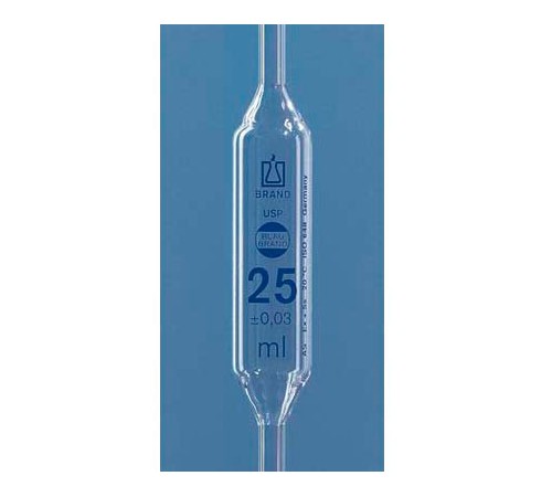 BRAND 30602 Пипетка мерная Blaubrand, USP, класс AS, 1 мл, синяя градуировка, 1 метка, AR-стекло, 12 шт/упак BRAND 30602 Пипетка мерная Blaubrand, USP, класс AS, 1 мл, синяя градуировка, 1 метка, AR-стекло, 12 шт/упак