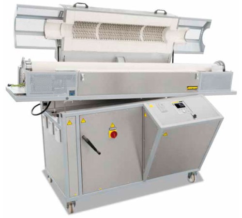 Печь трубчатая вращающаяся для непрерывной обработки Nabertherm RSRC 120-1000/11/B400 с трубой из кварцевого стекла 110х100х2040 мм, 1100*С Печь трубчатая вращающаяся для непрерывной обработки Nabertherm RSRC 120-1000/11/B400 с трубой из кварцевого стекла 110х100х2040 мм, 1100*С
