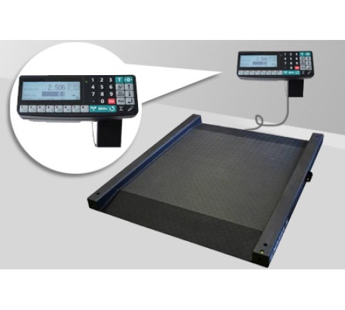 4D-LM-10/10-2000-RA (накатные) - Промышленные электронные платформенные весы с 4 датчиками 4D-LM-10/10-2000-RA (накатные) - Промышленные электронные платформенные весы с 4 датчиками