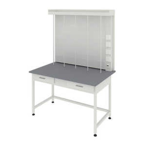 Стенд титровальной установки 1200х640х1830 с двумя ящиками стола (Арт: 56.0534.20.02) Стенд титровальной установки 1200х640х1830 с двумя ящиками стола (Арт: 56.0534.20.02)