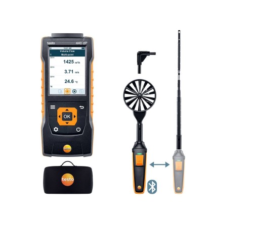 Комплект Testo 440dP для вентиляции №1 Комплект Testo 440dP для вентиляции №1