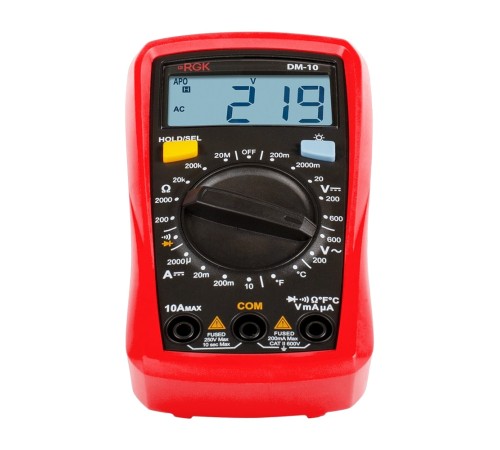 Мультиметр RGK DM-10 с поверкой Мультиметр RGK DM-10 с поверкой